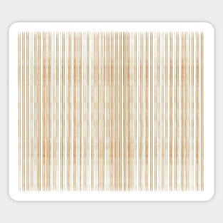 Modern Thin Orange Lines Sticker